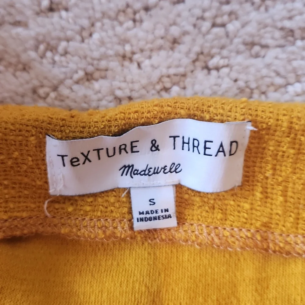Madewell Cutesy Mustard Dress - Picture 3 of 3